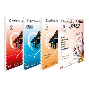 Couverture du livre « L'INTEGRALE - REPERTOIRE DE PIANO - VOL 1 + VOL 2 + VOL 3 + PIANO JAZZ » de Christophe Astié et Benjamin Barria aux éditions F2m