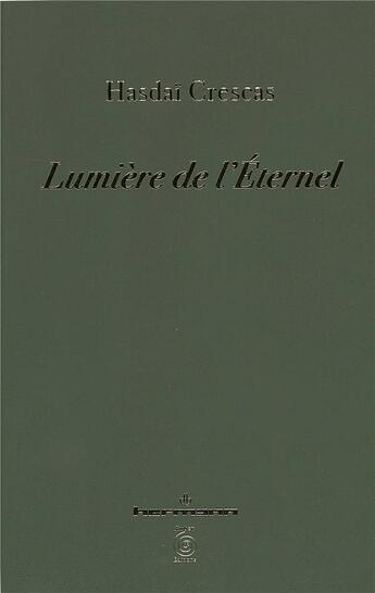 Couverture du livre « Lumière de l'éternel » de Hasdai Crescas aux éditions Hermann