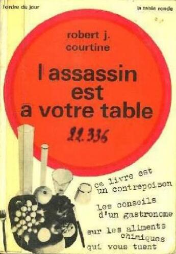 Couverture du livre « L'assassin est a votre table » de Courtine/Simonin aux éditions Table Ronde