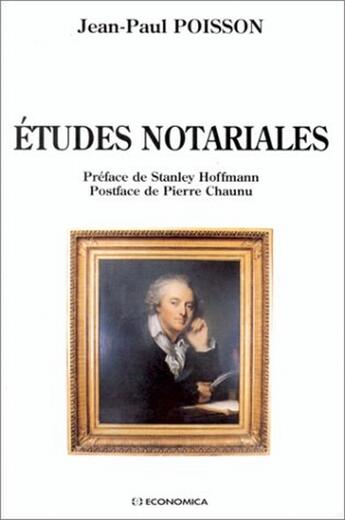 Couverture du livre « Etudes Notariales » de Poisson J-P. aux éditions Economica