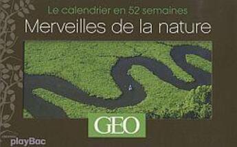 Couverture du livre « 52 semaines nature Géo » de  aux éditions Play Bac