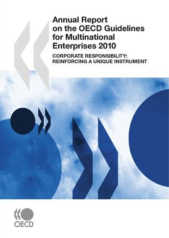 Couverture du livre « Annual report on the oecd guidelines for multinational enterprises 2010 (ang) - corporate responsibi » de  aux éditions Oecd