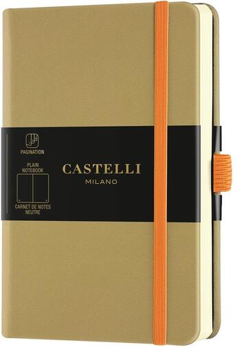 Couverture du livre « Carnet aquarela poche uni vert olive » de Castelli aux éditions Castelli Milano