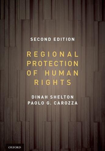 Couverture du livre « Regional Protection of Human Rights Pack » de Carozza Paolo G aux éditions Oxford University Press Usa