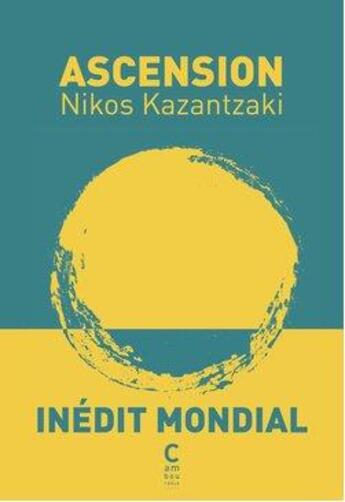 Couverture du livre « L'ascension » de Nikos Kazantzakis aux éditions Cambourakis