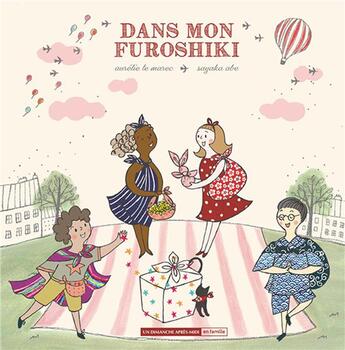 Couverture du livre « Dans mon furoshiki » de Aurelie Le Marec et Sayaka Abe aux éditions Un Dimanche Apres-midi