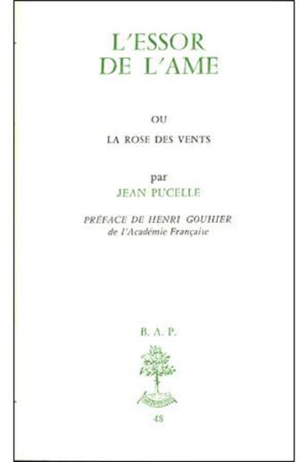 Couverture du livre « L'essor de l'ame » de Pucelle Jean aux éditions Beauchesne