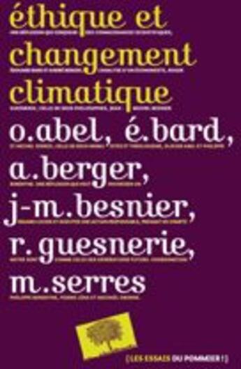 Couverture du livre « Éthique et changement climatique » de Lena Pierre / Osborn aux éditions Le Pommier