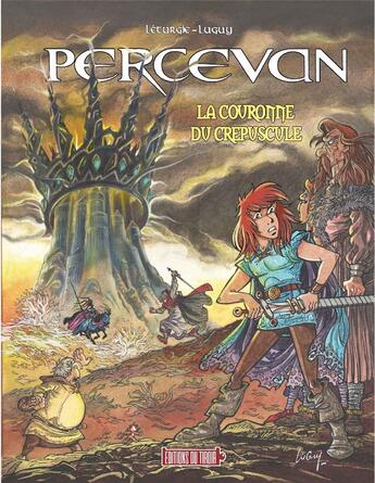 Couverture du livre « Percevan Tome 17 : la couronne du crépuscule » de Jean Leturgie et Philippe Luguy aux éditions Ediitons Du Tiroir