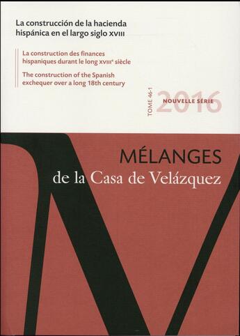 Couverture du livre « Revue Melanges » de Dubet Anne/Solbes Fe aux éditions Casa De Velazquez