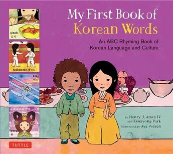 Couverture du livre « My first book of korean words » de Kyubyong Park aux éditions Tuttle