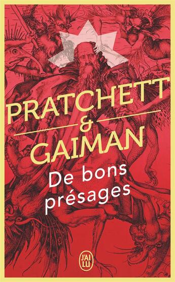 Couverture du livre « De bons présages » de Terry Pratchett et Neil Gaiman aux éditions J'ai Lu