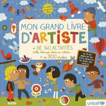 Couverture du livre « Mon grand livre d'artiste » de Julie Mercier et Emilie Lapeyre et Laurence Jammes aux éditions Auzou