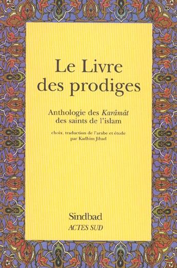 Couverture du livre « Le livre des prodiges » de  aux éditions Actes Sud