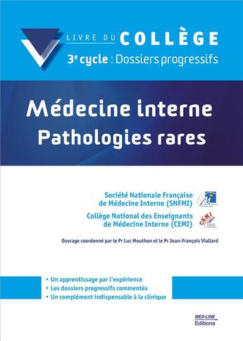 Couverture du livre « Medecine interne pathologies rares » de College aux éditions Med-line