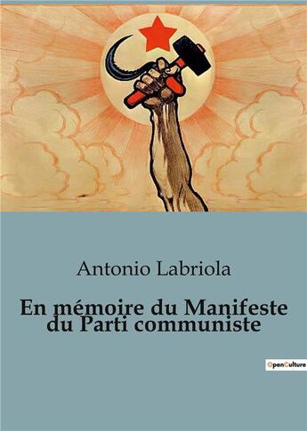 Couverture du livre « En mémoire du Manifeste du Parti communiste » de Antonio Labriola aux éditions Shs Editions