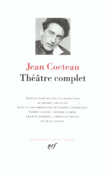 Couverture du livre « Théâtre complet » de Jean Cocteau aux éditions Gallimard