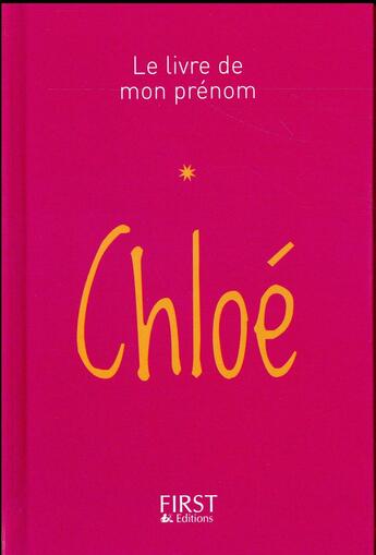 Couverture du livre « Chloé » de Jules Lebrun aux éditions First