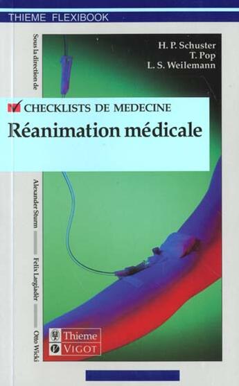 Couverture du livre « Checklists ; checklists en reanimation medicale » de Hans-Peter Schuster et T Pop et L-S Weilemann aux éditions Vigot