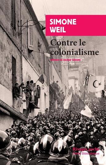 Couverture du livre « Contre le colonialisme » de Simone Weil aux éditions Rivages