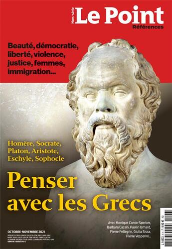 Couverture du livre « Le point hs reference n 6 penser avec les grecs - oct 2021 » de  aux éditions Le Point