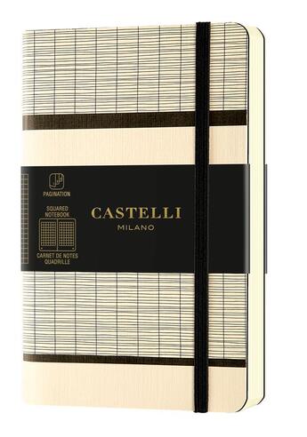 Couverture du livre « Carnet tatami poche quadrille white milk » de Castelli aux éditions Castelli Milano