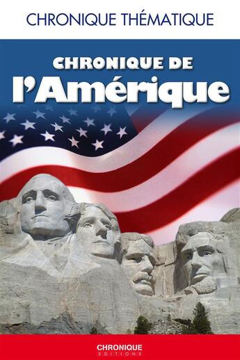 Couverture du livre « Chronique de l'amerique » de  aux éditions Éditions Chronique