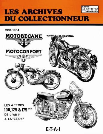 Couverture du livre « Motobecane 125 et 175 (monocylindre 4 temps) n 102 » de Etai aux éditions Etai