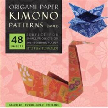 Couverture du livre « Origami paper kimono patterns small » de  aux éditions Tuttle