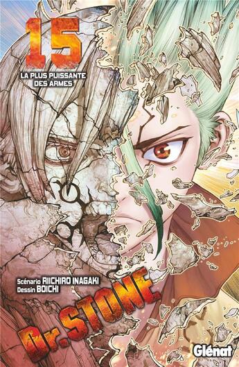 Couverture du livre « Dr. Stone Tome 15 » de Riichiro Inagaki et Boichi aux éditions Glenat