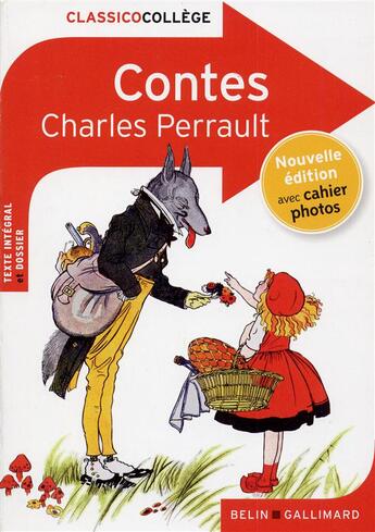 Couverture du livre « Contes » de Charles Perrault et Lucile Beillacou aux éditions Belin Education