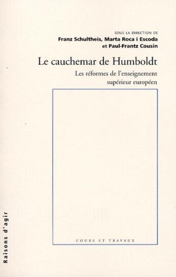 Couverture du livre « Le cauchemar de Humboldt » de  aux éditions Raisons D'agir