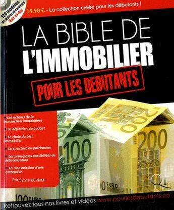 Couverture du livre « La bible de l'immobilier » de Sylvie Bernot aux éditions Qi Editions