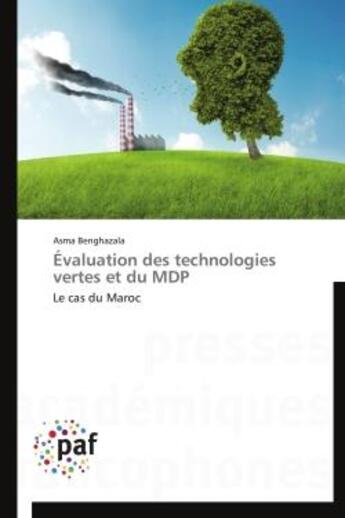 Couverture du livre « Évaluation des technologies vertes et du MDP » de Asma Benghazala aux éditions Presses Academiques Francophones