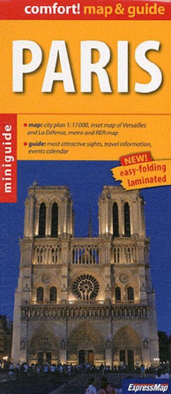 Couverture du livre « Paris (gb) (map&guide) » de  aux éditions Expressmap