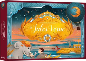 Couverture du livre « Les voyages extraordinaires de Jules Verne » de Claude Carre et Diana Renjina aux éditions Auzou