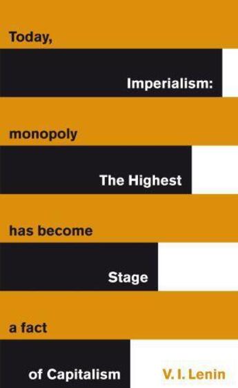 Couverture du livre « Imperialism: The Highest Stage of Capitalism » de Lenin Vladimir aux éditions Penguin Books Ltd Digital