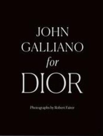 Couverture du livre « John galliano for dior » de Robert Fairer aux éditions Thames & Hudson