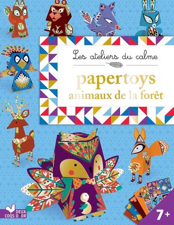 Couverture du livre « Papertoys animaux de la foret » de Page Alice aux éditions Deux Coqs D'or