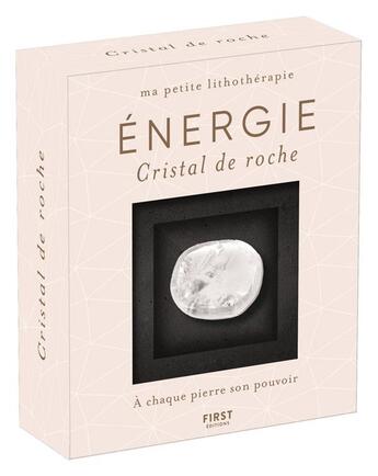 Couverture du livre « Ma petite lithothérapie ; énergie » de Caterina Zita aux éditions First