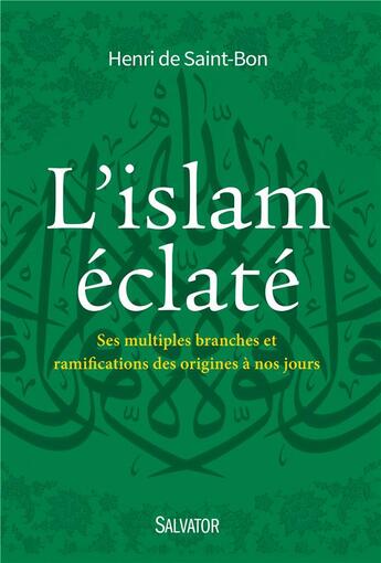 Couverture du livre « L'islam éclaté ; ses multiples branches et ramifications des origines à nos jours » de Henri De Saint-Bon aux éditions Salvator