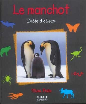 Couverture du livre « Manchot drole d'oiseau (le) » de Valerie aux éditions Milan