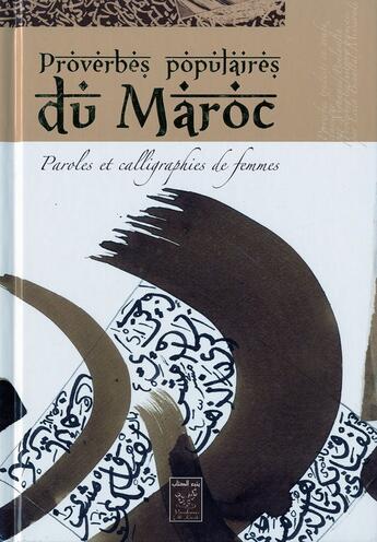 Couverture du livre « Proverbes populaires du maroc : paroles et calligraphies de femmes » de F. Zakoura Education aux éditions Yanbow Al Kitab