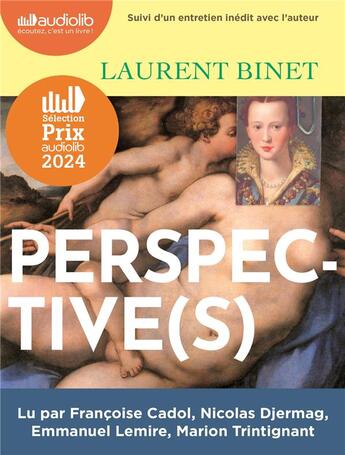 Couverture du livre « Perspective(s) - livre audio 1 cd mp3 » de Laurent Binet aux éditions Audiolib