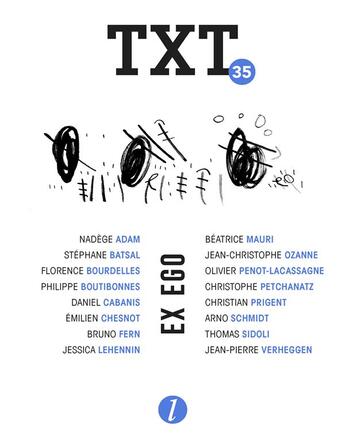 Couverture du livre « Txt n°35 » de  aux éditions Lurlure