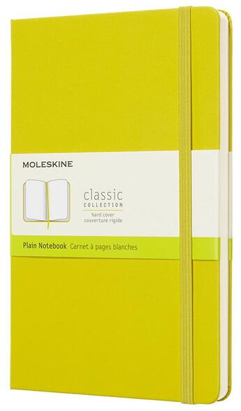 Couverture du livre « Carnet blanc grand format rigide jaune dandelion » de  aux éditions Moleskine