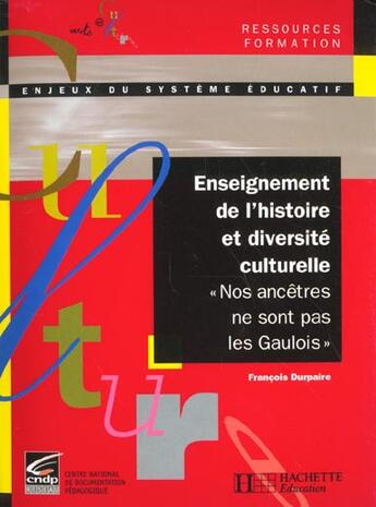 Couverture du livre « Enseignement de l'histoire et diversité culturelle ; 