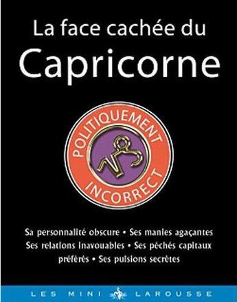 Couverture du livre « La face cachée du Capricorne » de  aux éditions Larousse