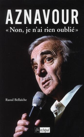 Couverture du livre « Aznavour ; 