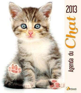 Couverture du livre « Agenda 2013 du chat » de  aux éditions Artemis